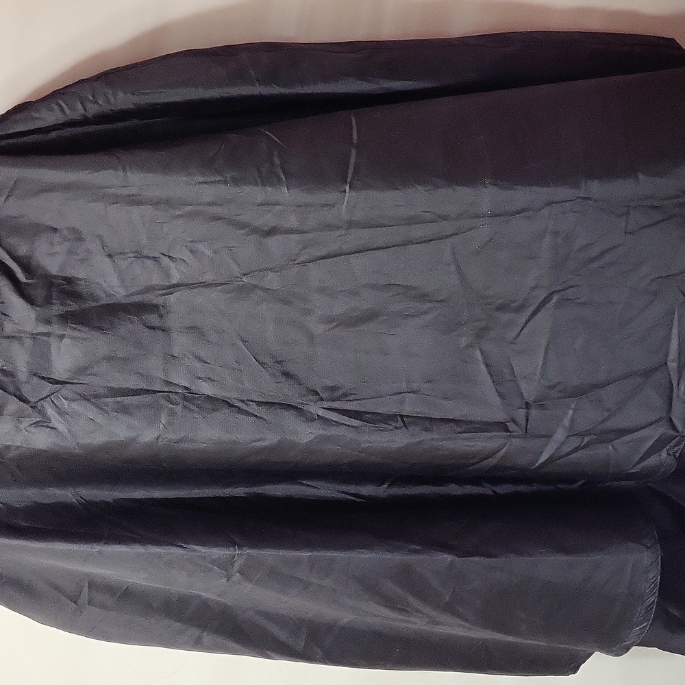 BLACK CAPE STYLE FULL LENGTH RAINCOAT PLUS SIZE - Picture 5 of 10